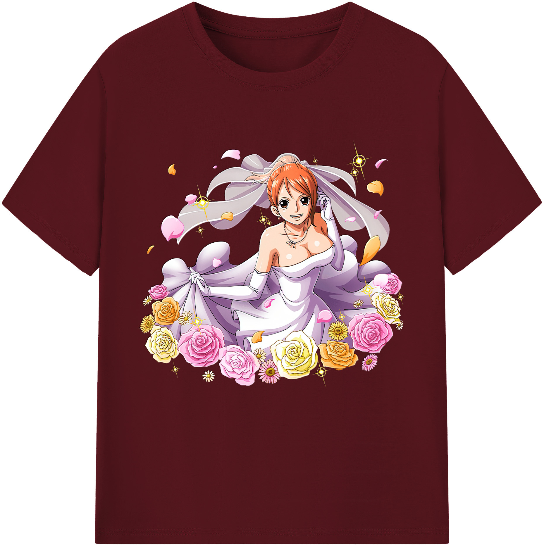 ワンピース ナミ ONE PIECE Nami 綿100％半袖Tシャツ（フロントプリント）